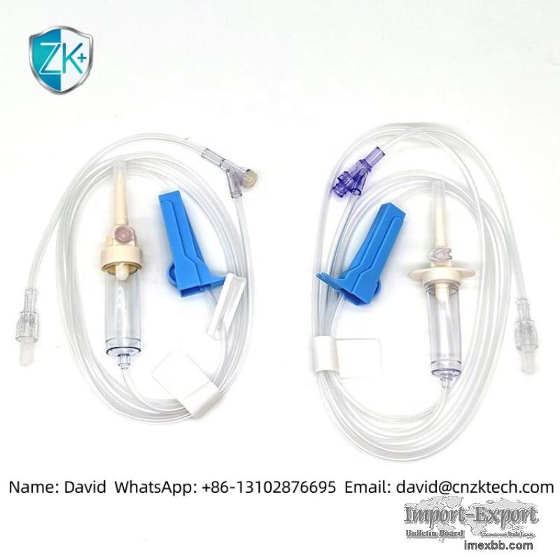 Premium Disposable Sterile Infusion Set IV Medical Grade Hospital Use