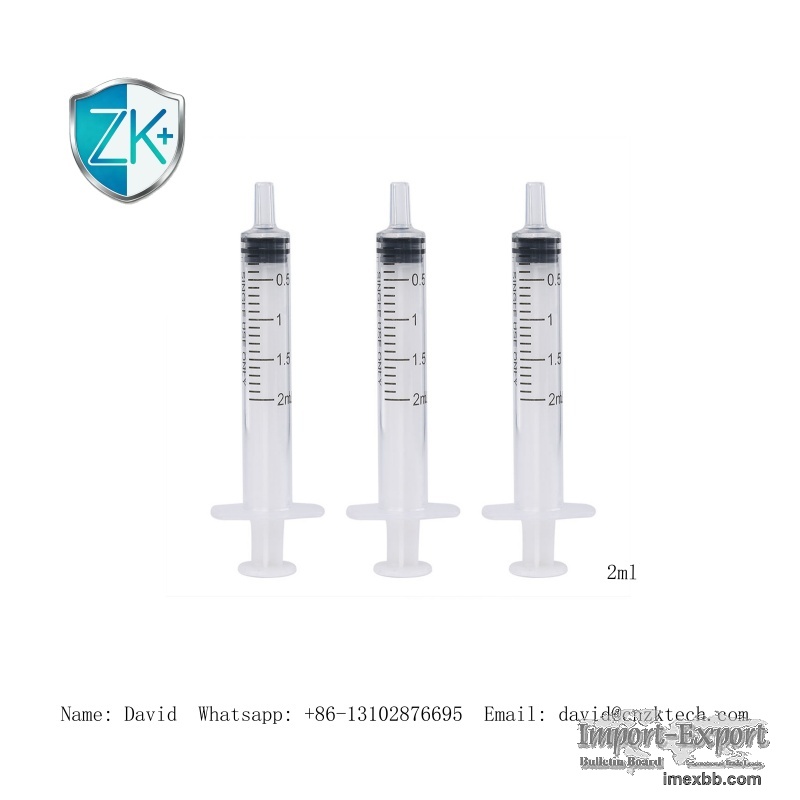 Medical Grade Disposable Sterile Syringe Latex Free High Precision