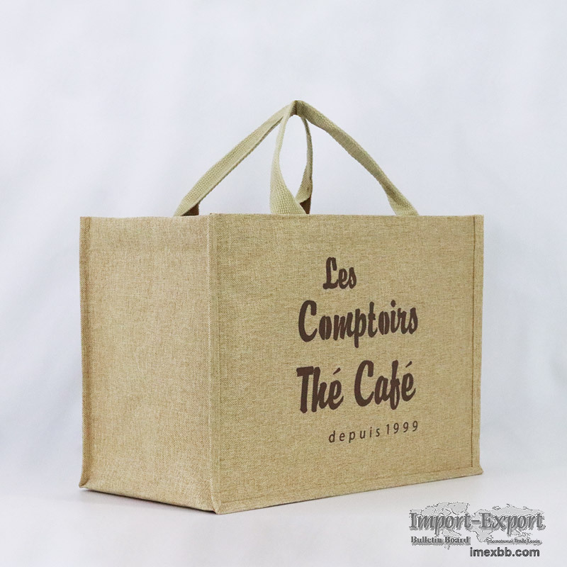 Custom Printed Jute Tote Bag