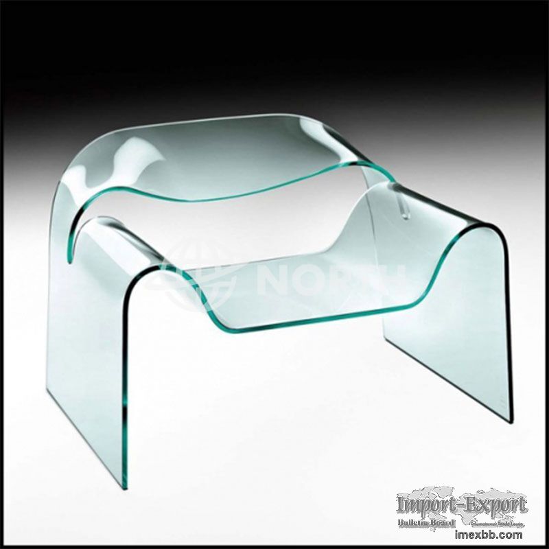 6mm/8mm/10mm/12mm/15mm Clear Curved Glass For Building Glass