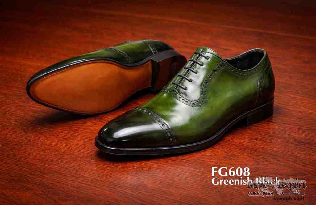 Luxurious green Oxford shoes FG608 for sell