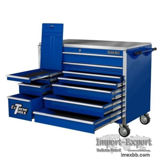 Extreme Tools Ex Professional Series 76 In. 12-Drawer Roller Cabinet Includ