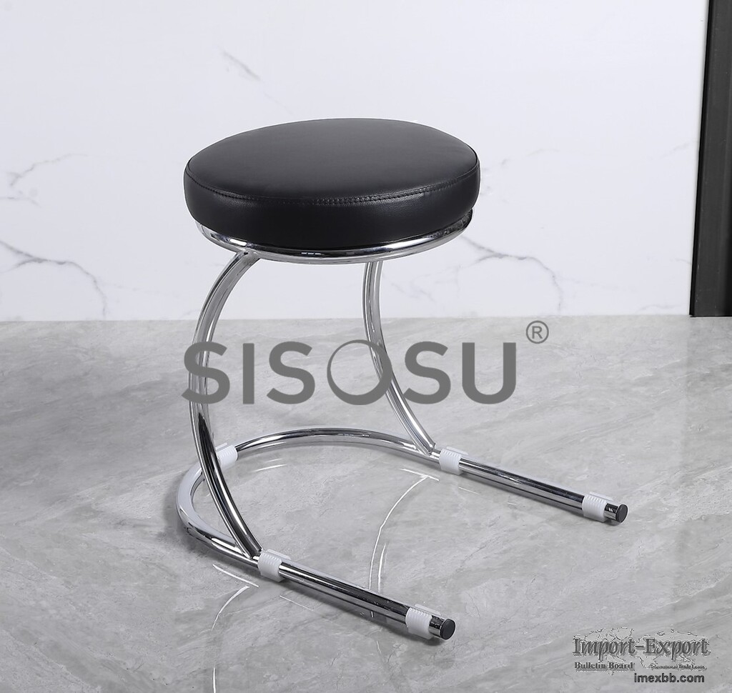 WU17 Round Chrome Stool