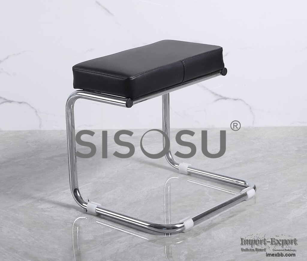 WU18 Rectangle Chrome Stool