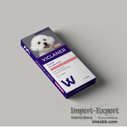 Viclaner chewable tablets for dog