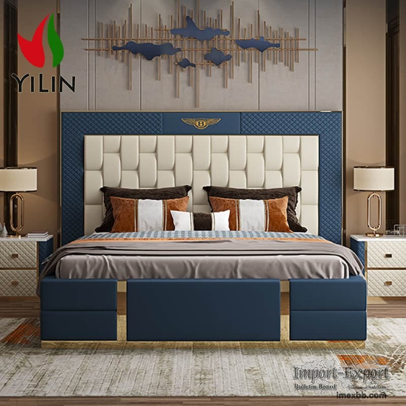 contemporary leather beds