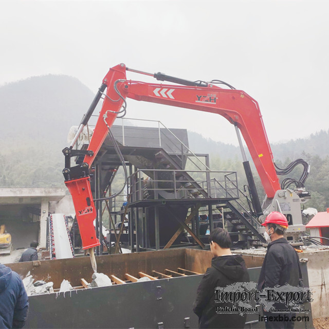 YZH stationary hydraulic rock breaker