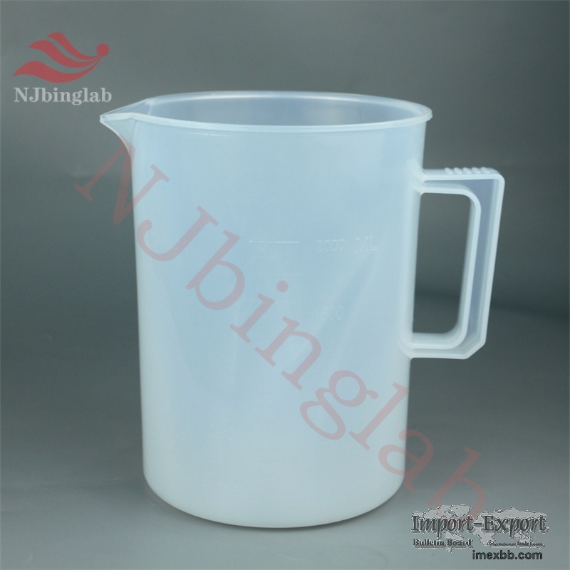 1L Graduated PFA Beaker: Non-Stick,Safe Pouring,Steady Handling