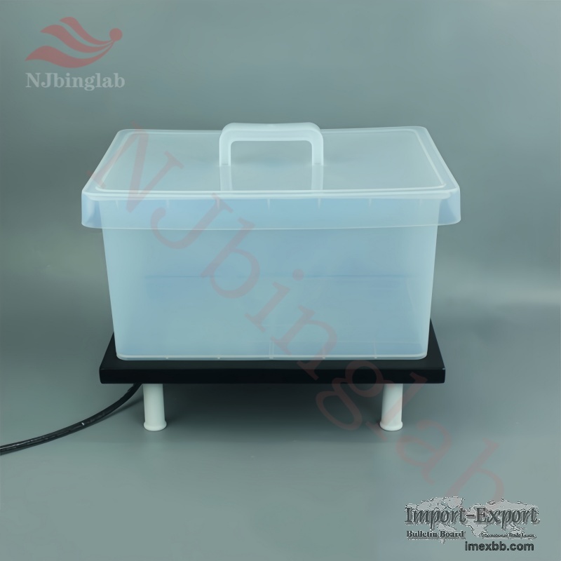PFA Cleaning Tank for Acid Bath and Labware Soaking, Large Capacity