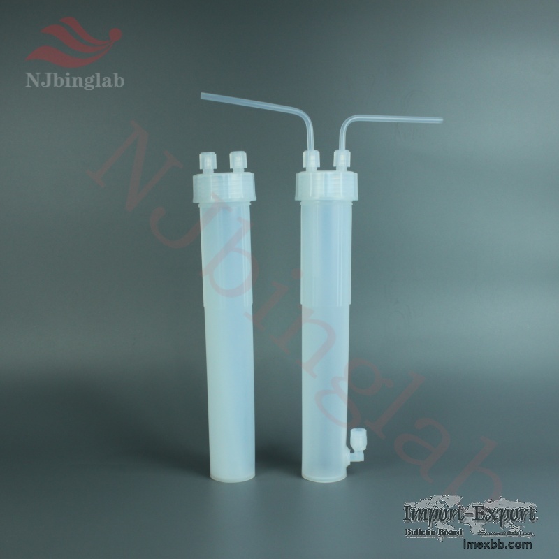 PFA Impinger for Gas Washing and Purification, Corrosion Resistant