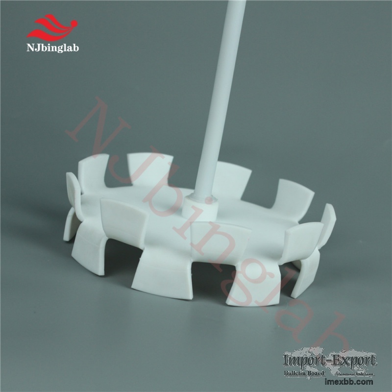 PTFE Serrated Stirrer Blade for Chemical and Semiconductor Applications
