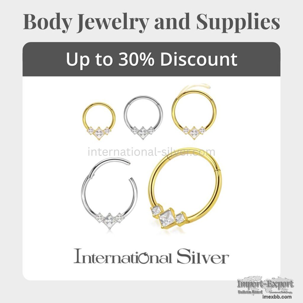 Wholesale Surgical Steel Hinged Segment Hoop