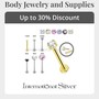Wholesale Titanium Labret with Threadless Push Pin