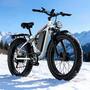 Electric Bike for Adults 12V 70Ah 5000W Dual Motors 24'' Fat Tire Aluminum 