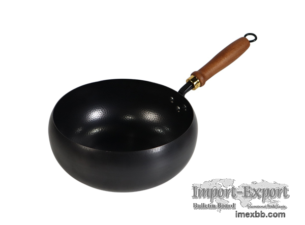 Wholesale Carbon Steel Stir Fry Wok - Nitrided Non-Stick Hammered Wok Pan f