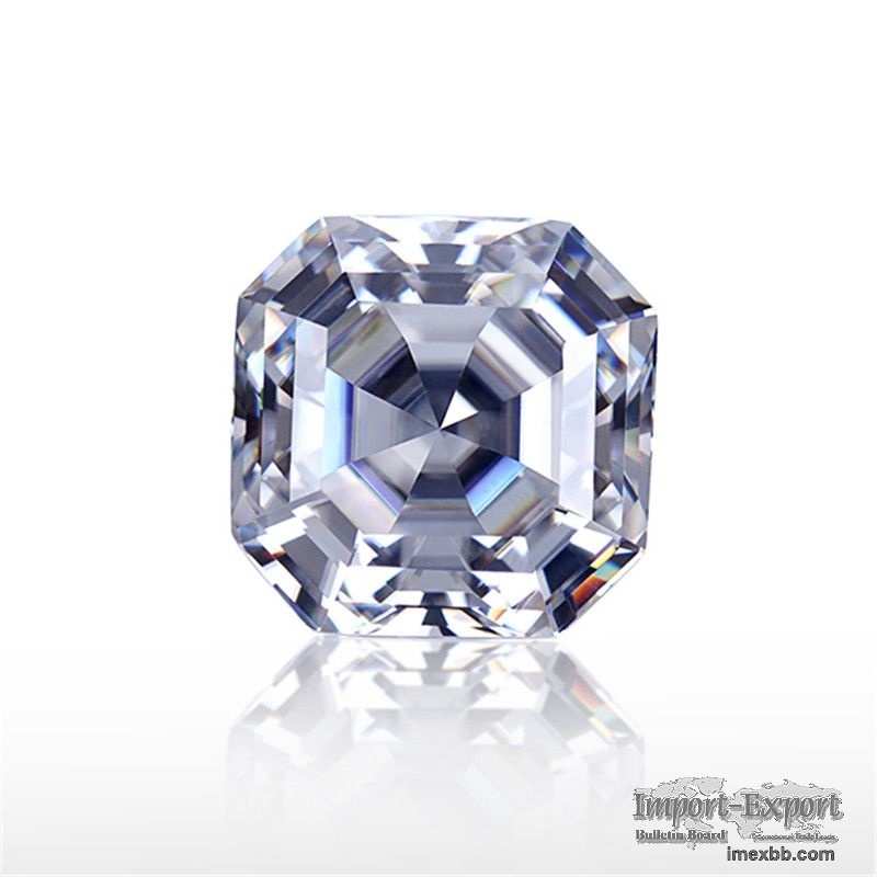 DEF Asscher Cut Moissanite