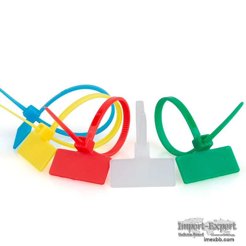 Nylon cable ties, Label style 
