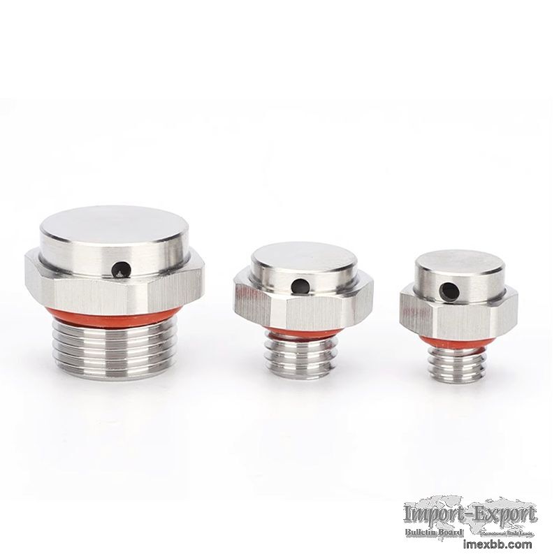 Metal breathable vent plug