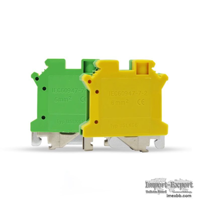 Wiring terminal, UK series grounding terminal