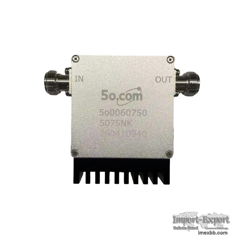 50 to 75MHz VHF Band RF Coaxial Isolator for Communication & Radar Systems