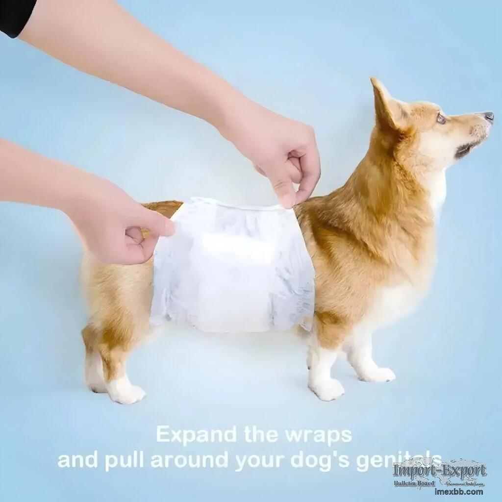 Disposable Pet Diaper Soft Female Male Dog Pet Diaper Disposable NAPPY 