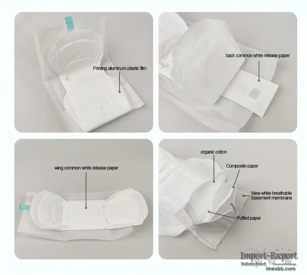 Sanitary Pants Use Cotton Paper Organic Super Absorbent Menstrual Female 