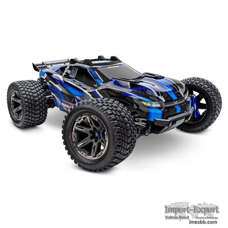 Traxxas Rustler 4X4 Ultimate 1/10 RTR Brushless Stadium Truck (Blue)