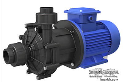 Metal and plastic magnetic driving pump for refrigerant