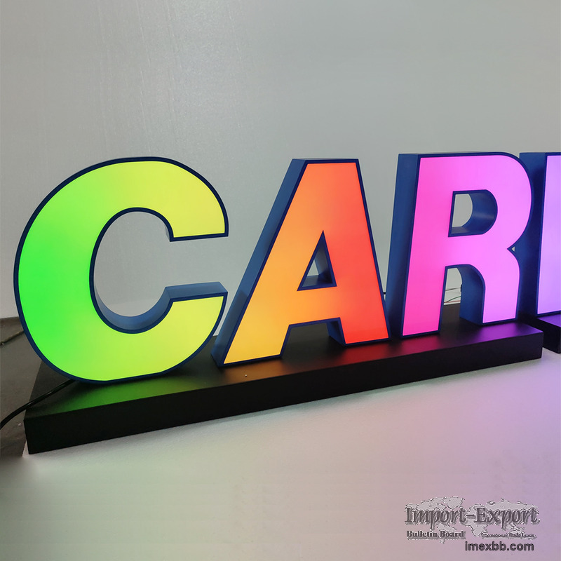 RGB Led Illuminated Sign