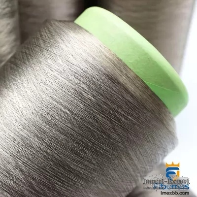 Silver fiber yarn