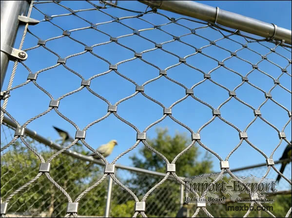 Stainless Steel Wire Rope Net Mesh For Zoo Animal Enclosures