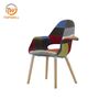 Plastic Chair Fabric Beech wood DC-6090B