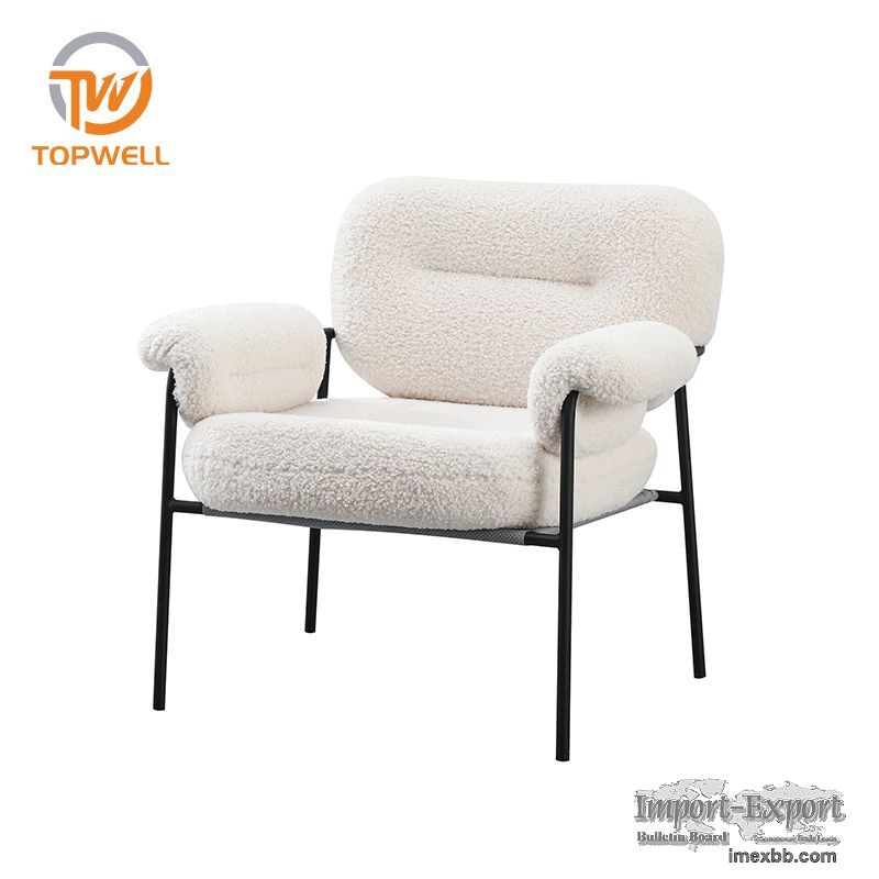 Leisure Sofa Velvet Seat Powder Coating Leg DC-7706
