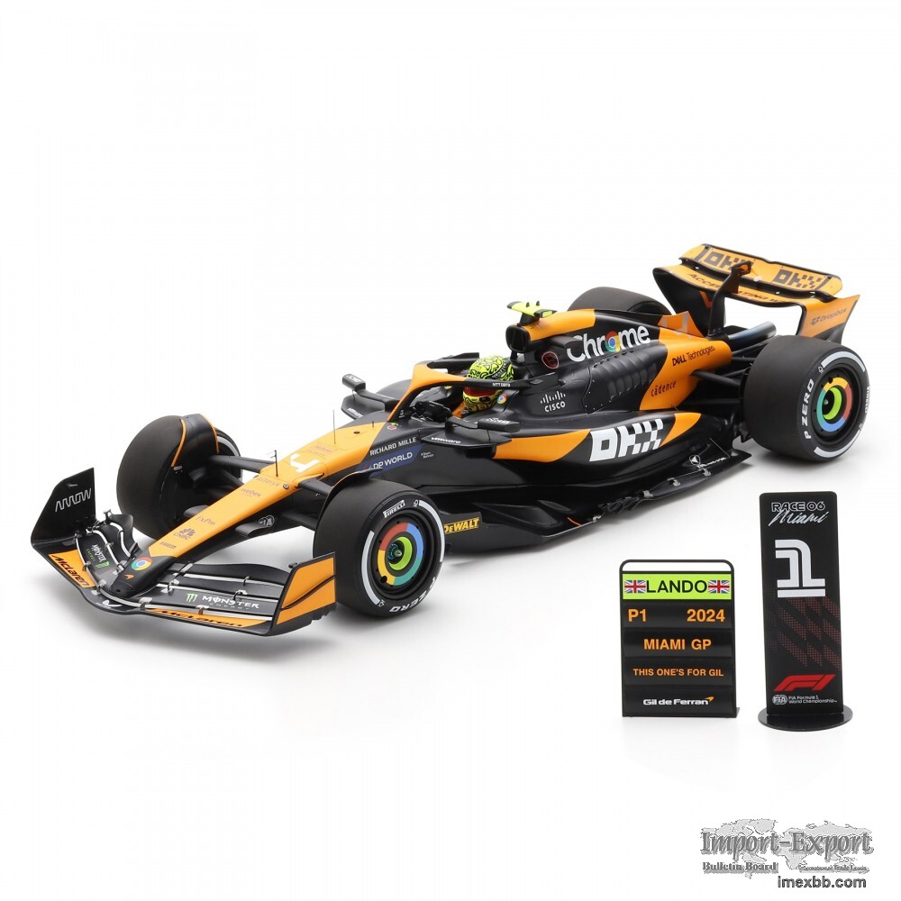 Spark McLaren MCL38 w. Pit Boards - 1st 2024 Miami (MEGATRONTOYS)