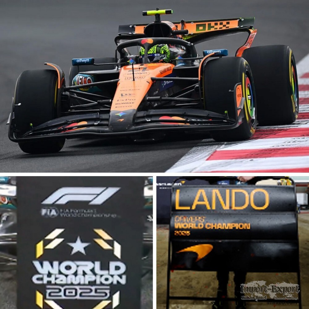 Spark McLaren MCL39 w. Pit Boards - 2025 Abu Dhabi (MEGATRONTOYS)