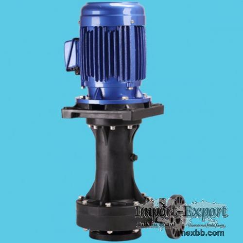 idling-capable vertical chemical pump