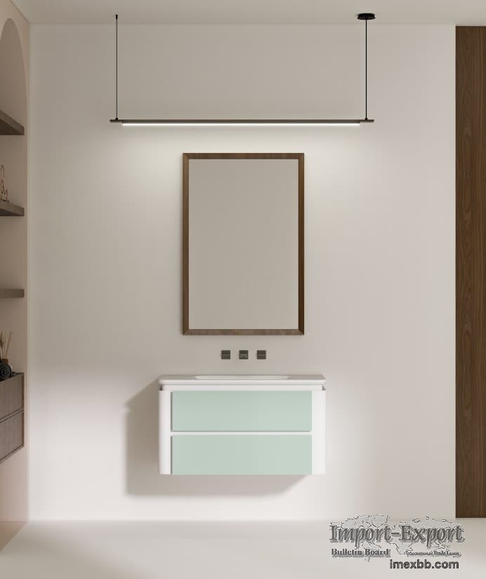 BZ18-02S Premium Designer Solid Surface Bathroom Cabinet