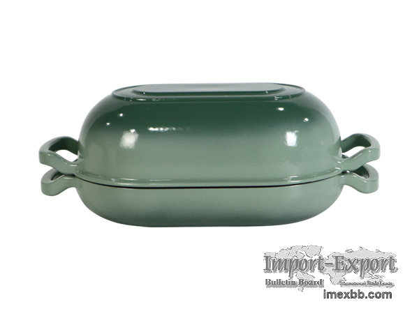 Private Label 2 in 1 Enameled Cast Iron Sourdough Bread Oven