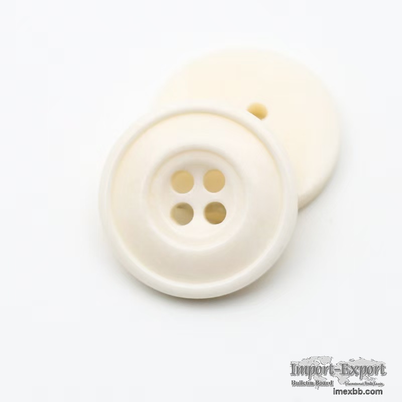 Cow bone buttons