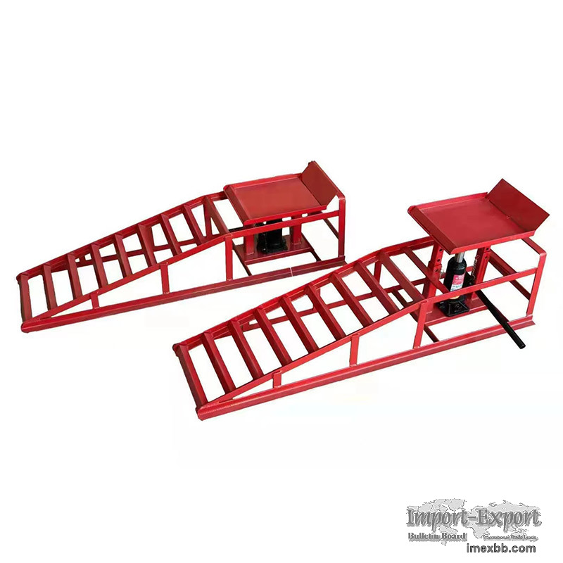 Car ramps set and 2 Pack 5 Ton Car Truck Service Ramp Lift Car Jack Hydraul