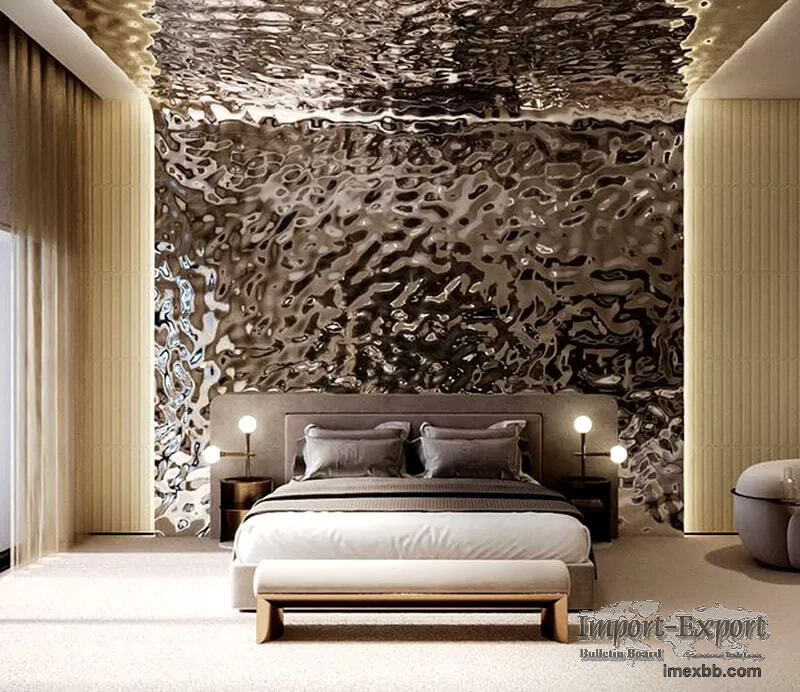 Water Ripple Stainless Steel Wall Panel