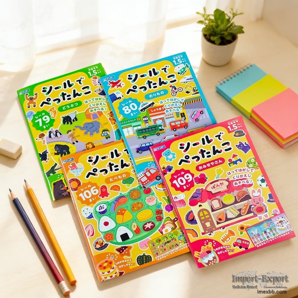 Gincho Toddler Reusable Sticker Activity Books