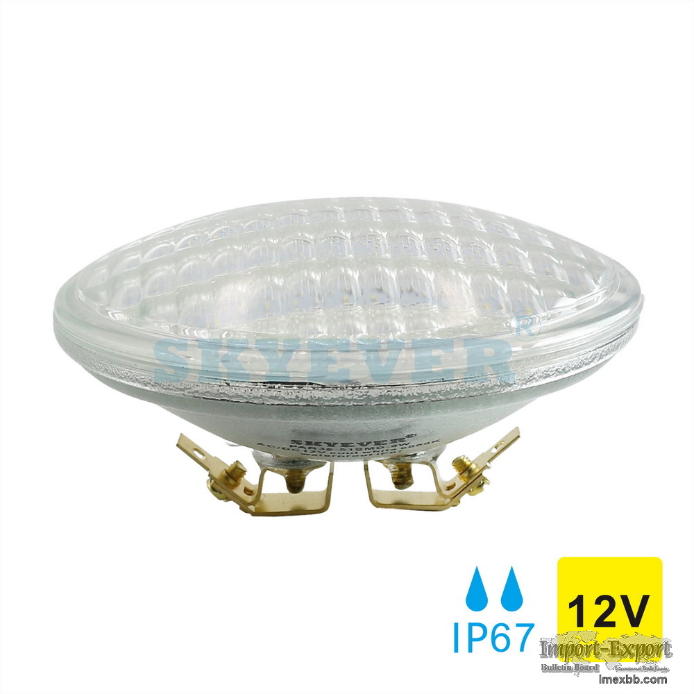 SKYEVER Glass LED PAR36 Light Bulb 9W/12W AC/DC 12V IP67 Flood 