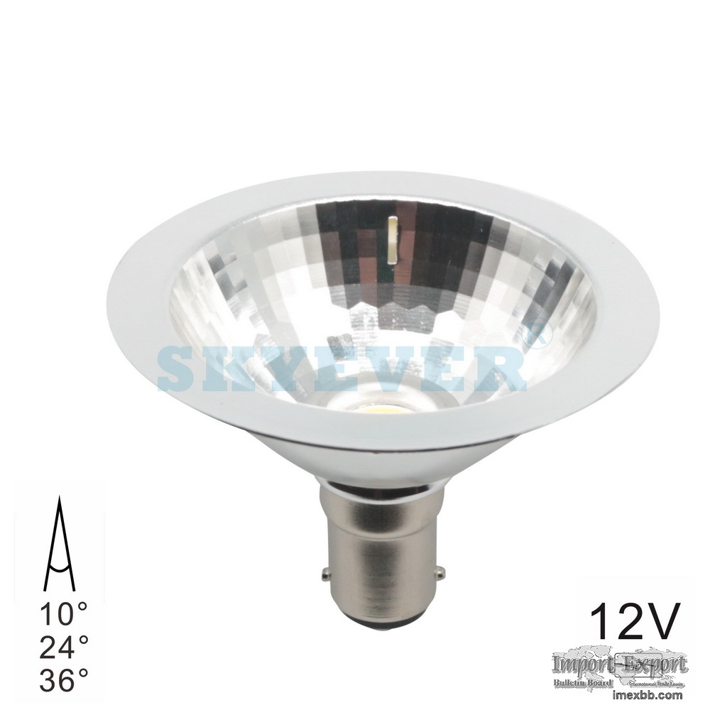 SKYEVER Spot Aluminum LED AR70 5 Watts with shade AC/DC 12V BA15d 