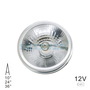 SKYEVER Spot Aluminum LED AR111 7 Watts with shade AC/DC 12V G53