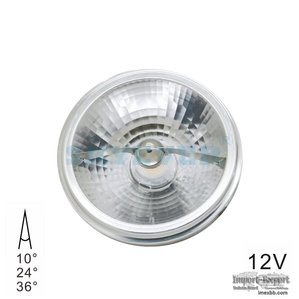 SKYEVER Spot Aluminum LED AR111 7 Watts with shade AC/DC 12V G53