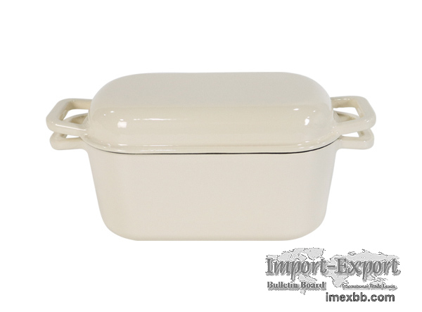 OEM Custom Made Enameled Cast Iron Sourdough Bread Pan with Lid