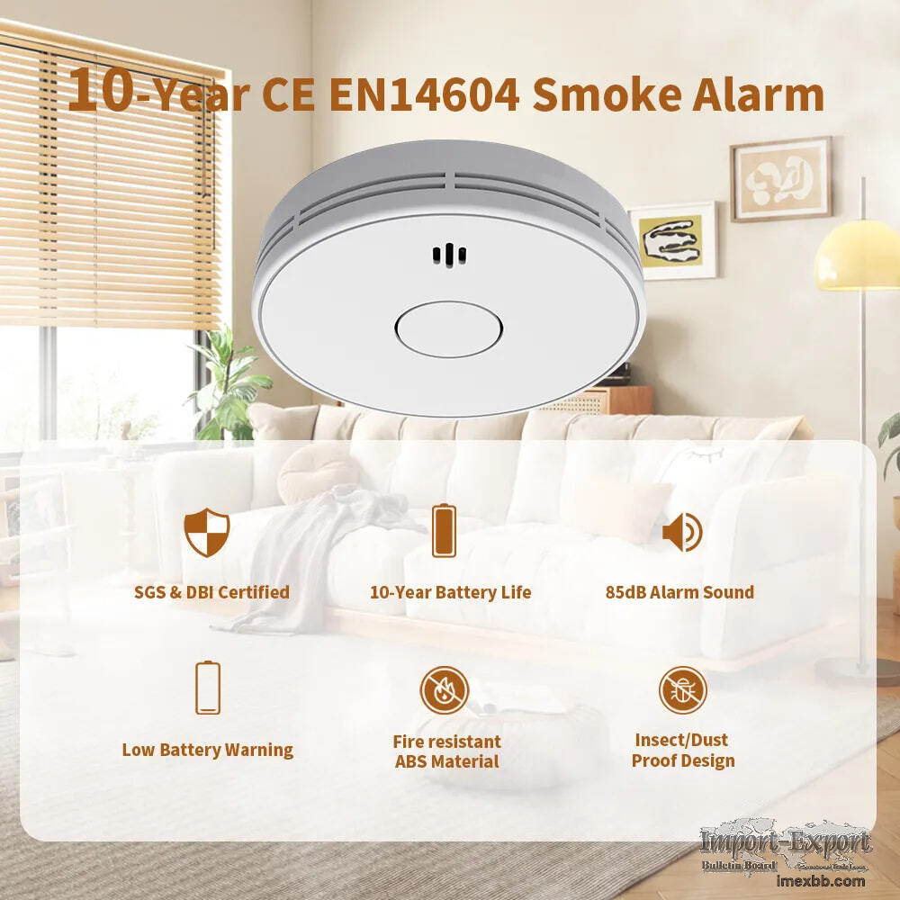 Wireless Interlinked Photoelectric Fire Alarm