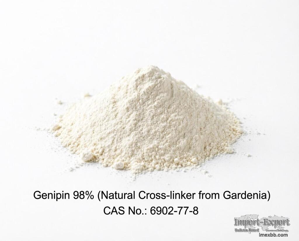 Genipin 98% (Natural Cross-linker from Gardenia)  