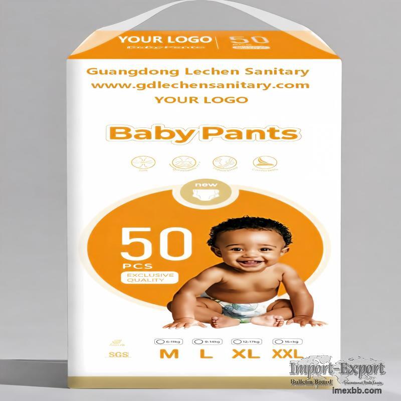 LECHEN Africa Baby Diaper Nigeria, Ghana, Guinea, Kenya OEM Manufacturer